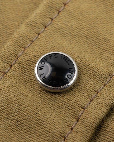 12oz Military Moleskin Western Shirt  IHSH-426-KHA - Khaki