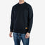 14oz Ultra Heavyweight Loopwheel Cotton Crew Neck Sweat IHSW69L - Black