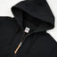 Printed 14oz Ultra Heavyweight Loopwheel Cotton Zippered Hoodie IHSW-80L-BLK - Black