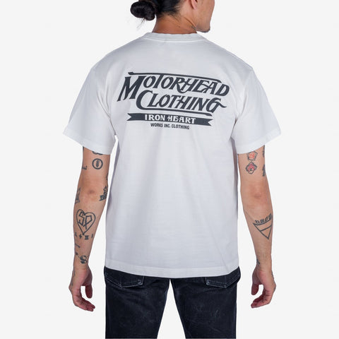 7.5oz Printed Loopwheel Crew Neck T-Shirt IHT2402 - White