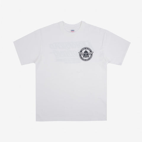 7.5oz Printed Loopwheel Crew Neck T-Shirt IHT2402 - White