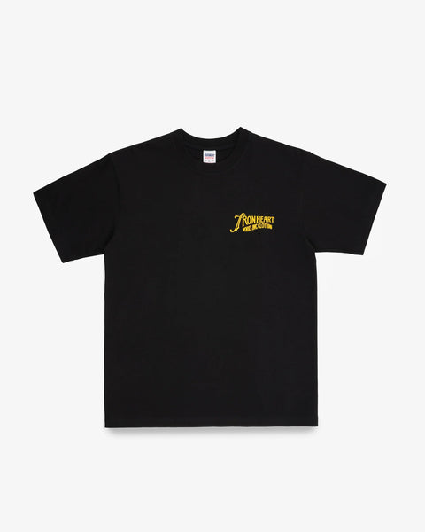 7.5oz Printed Loopwheel Crew Neck T-Shirt IHT-2501 - Black
