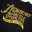 7.5oz Printed Loopwheel Crew Neck T-Shirt IHT-2501 - Black