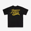 7.5oz Printed Loopwheel Crew Neck T-Shirt IHT-2501 - Black