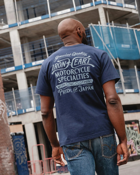 Model wearing Ironheart T-shirt for Rugged Gentlemen Shoppe Singapore