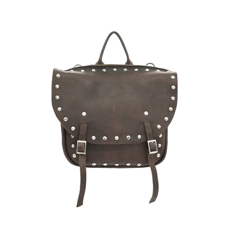 OGL 9981 MTO STUD MTC LEATHER BEG COKLAT 