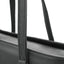 Close-up of Handmade Black Fullgrain Tumbled Cowhide Leather Totebag, handmade by Obbi Good Label Singapore