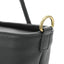 Close-up on Brass hardware of Handmade Black Fullgrain Tumbled Cowhide Leather Totebag, handmade by Obbi Good Label Singapore