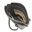 Internal cushion lining of Handmade Black Fullgrain Tumbled Cowhide Leather Totebag, handmade by Obbi Good Label Singapore