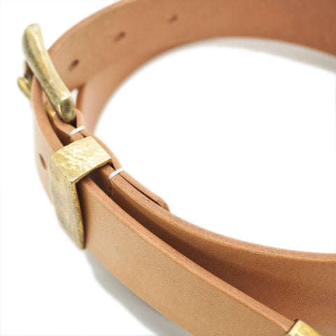 OGL Belt Hand-Hammered Ranger Leather Belt Natural