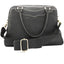 OGL 9981 Leather Zote Bag Black/White Thread