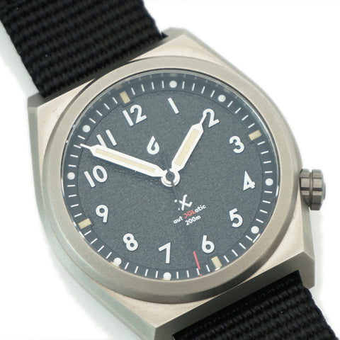 Obbi Good Label autOGLatic Field Watch in Black Zulu straps