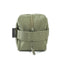 ORIGO Utility Dopp Kit in olive abrasion-resistant technical canvas side view showing grab handle by Obbi Good Label.