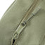ORIGO Utility Dopp Kit in olive abrasion-resistant technical canvas close-up of zipper by Obbi Good Label.