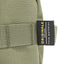 ORIGO Utility Dopp Kit in olive abrasion-resistant technical canvas close-up showing OriGinaLe tech material label by Obbi Good Label.