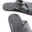 OGL/DR SOLE CROSS STYLE LEATHER SANDALS BLACK