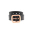OGL Belt Copper Buckle Leather Belt Full-Dyed Black