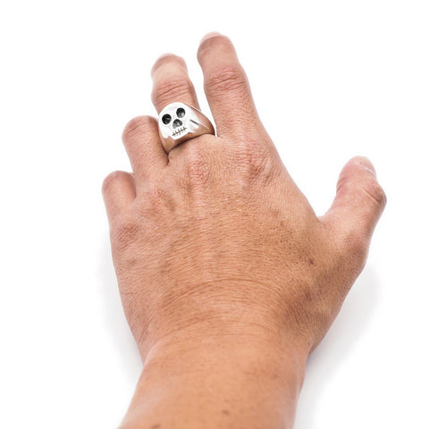 CINCIN PERAK TENGKORAK BERTUAH OGL OBBI