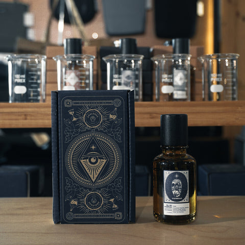Bottle of Victorian Oil de Parfum with passionfruit and white florals, available in Singapore & SE Asia.