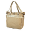Gold roll-top tote bag made from ECOPAK sailcloth with Fidlock magnetic closure by Obbi Good Label