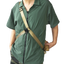 model using body-secure strap for obbi good label OriGinaLe XTAC Tote Bag in Gold