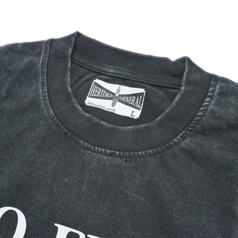 HGS No Flag Vintage Boxy Tee vintage black distressed neckline
