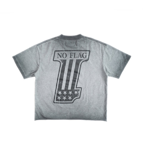 HGS No Flag Vintage Boxy Tee vintage grey distressed oversized back graphic