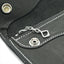 Full grain horsehide leather wallet concho edition black color handmade showing heritage talon zipper