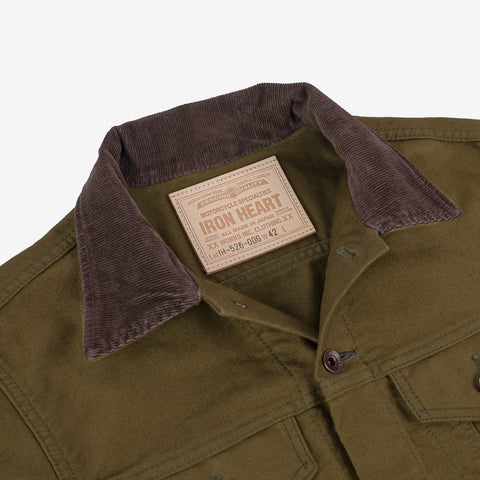 12oz Whipcord Modified Type III Jacket IH526-ODG - Olive Drab Green