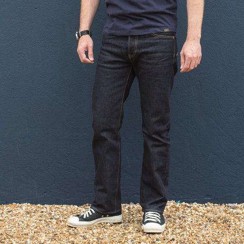 14oz Selvedge Denim Slim Straight Cut Jeans IH666S-142  - Indigo