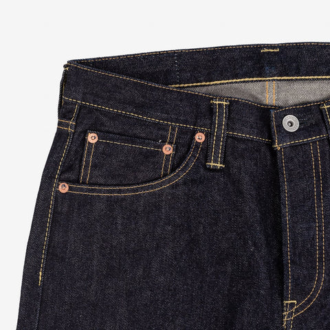 14oz Selvedge Denim Slim Straight Cut Jeans IH666S-142  - Indigo