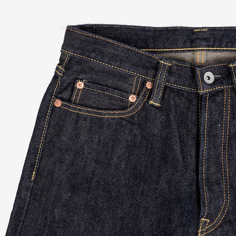 21oz Selvedge Denim Medium/High Rise Tapered Cut Jeans IH888S 21oz - Indigo