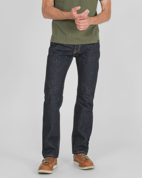 17oz Selvedge Denim Slim Straight Cut Jeans IH666-N - Natural Indigo