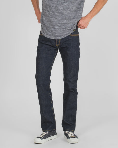 17oz Selvedge Denim Slim Tapered Cut Jeans IH777-N - Natural Indigo