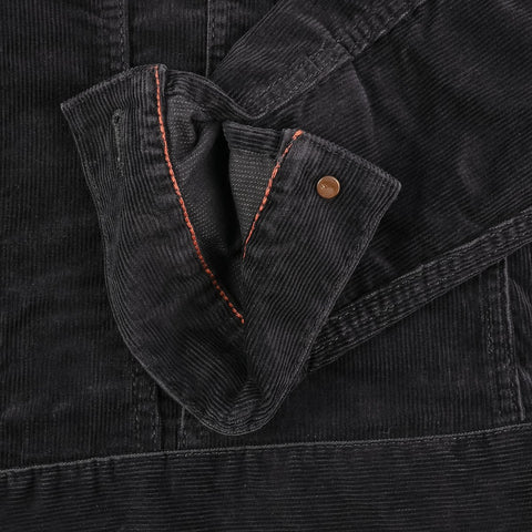 Corduroy Modified Type III Jacket IHJ 69-BLK - Black