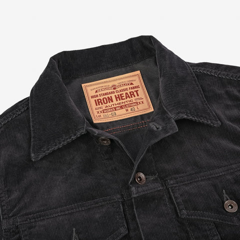 Corduroy Modified Type III Jacket IHJ 69-BLK - Black