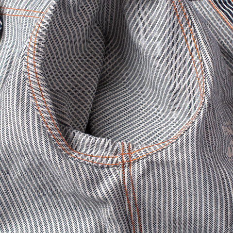 12oz Hickory Stripe Work Shirt IHSH-274 - Indigo