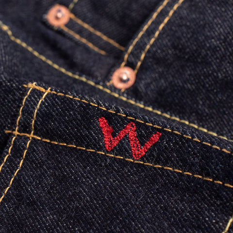 Iron Heart IH-555S-142 indigo in 14oz selvedge denim jeans available at Rugged Gentlemen Shoppe