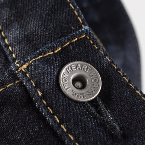 Iron Heart IH-666S-142 indigo in 14oz selvedge denim jeans available at Rugged Gentlemen Shoppe