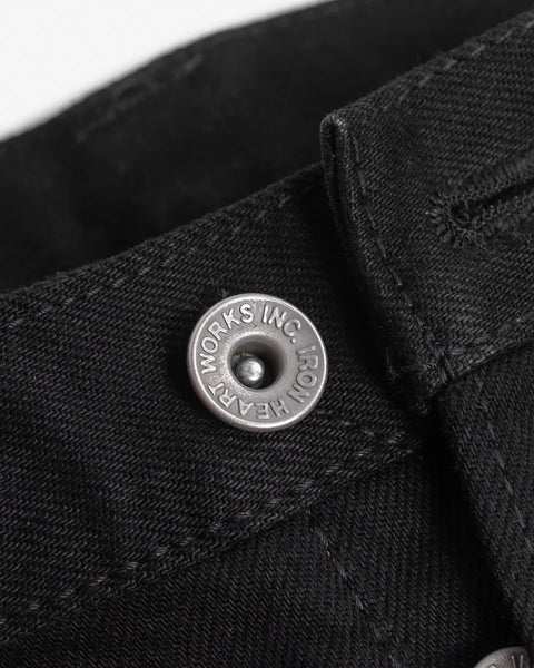 Iron Heart IH-777S-142BB Black in 14oz selvedge denim jeans available at Rugged Gentlemen Shoppe
