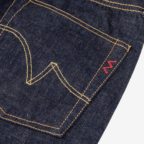 Iron Heart IH-555S-18 in 18oz vintage selvedge denim jeans available at Rugged Gentlemen Shoppe