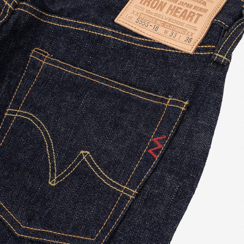 Iron Heart IH-555S-18 in 18oz vintage selvedge denim jeans available at Rugged Gentlemen Shoppe