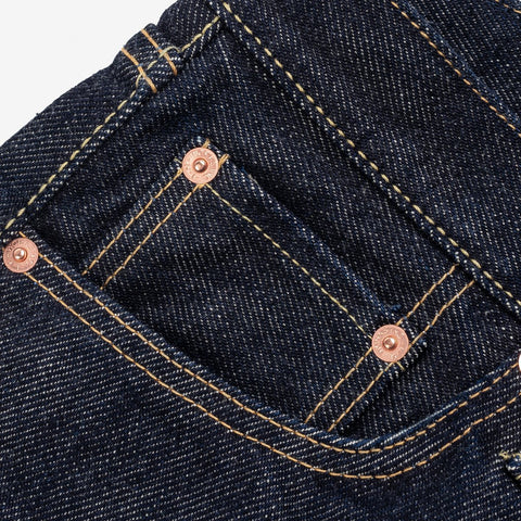 Iron Heart IH-555S-21 in 21oz selvedge denim jeans available at Rugged Gentlemen Shoppe