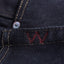 Iron Heart IH-555S-21od in 21oz indigo overdyed black selvedge denim jeans available at Rugged Gentlemen Shoppe