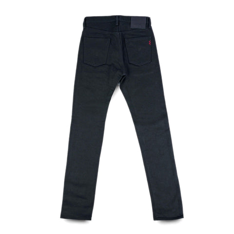 Iron Heart IH-555S-SB in 21oz superblack non-fade  selvedge denim jeans available at Rugged Gentlemen Shoppe