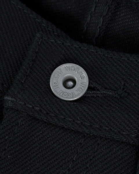 Iron Heart IH-555S-SB in 21oz superblack non-fade  selvedge denim jeans available at Rugged Gentlemen Shoppe