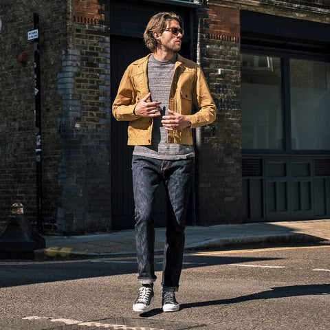 16oz Slubby Selvedge Denim Slim Cut Jeans IH-555S-SLB - Indigo