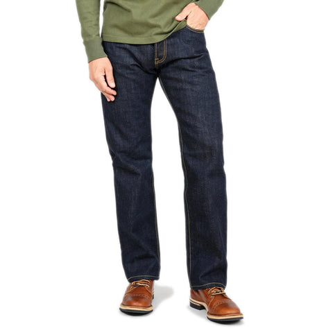 Iron Heart IH-634N in 17oz natural indigo selvedge denim jeans available at Rugged Gentlemen Shoppe