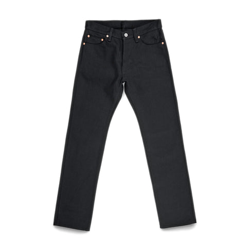 Iron Heart IH-634S-SB in 21oz superblack non-fade selvedge denim jeans available at Rugged Gentlemen Shoppe