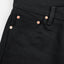 Iron Heart IH-634S-SB in 21oz superblack non-fade selvedge denim jeans available at Rugged Gentlemen Shoppe